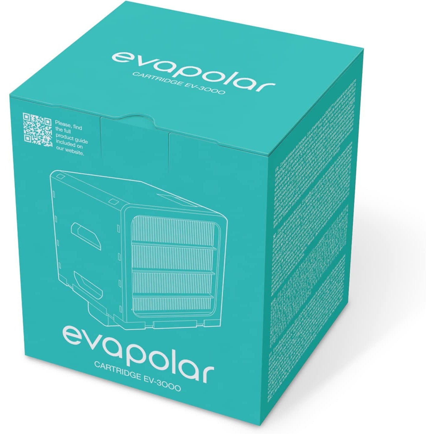 Evapolar Replacement Evaporative Cartridge for evaSMART Personal Air Cooler + Humidifier