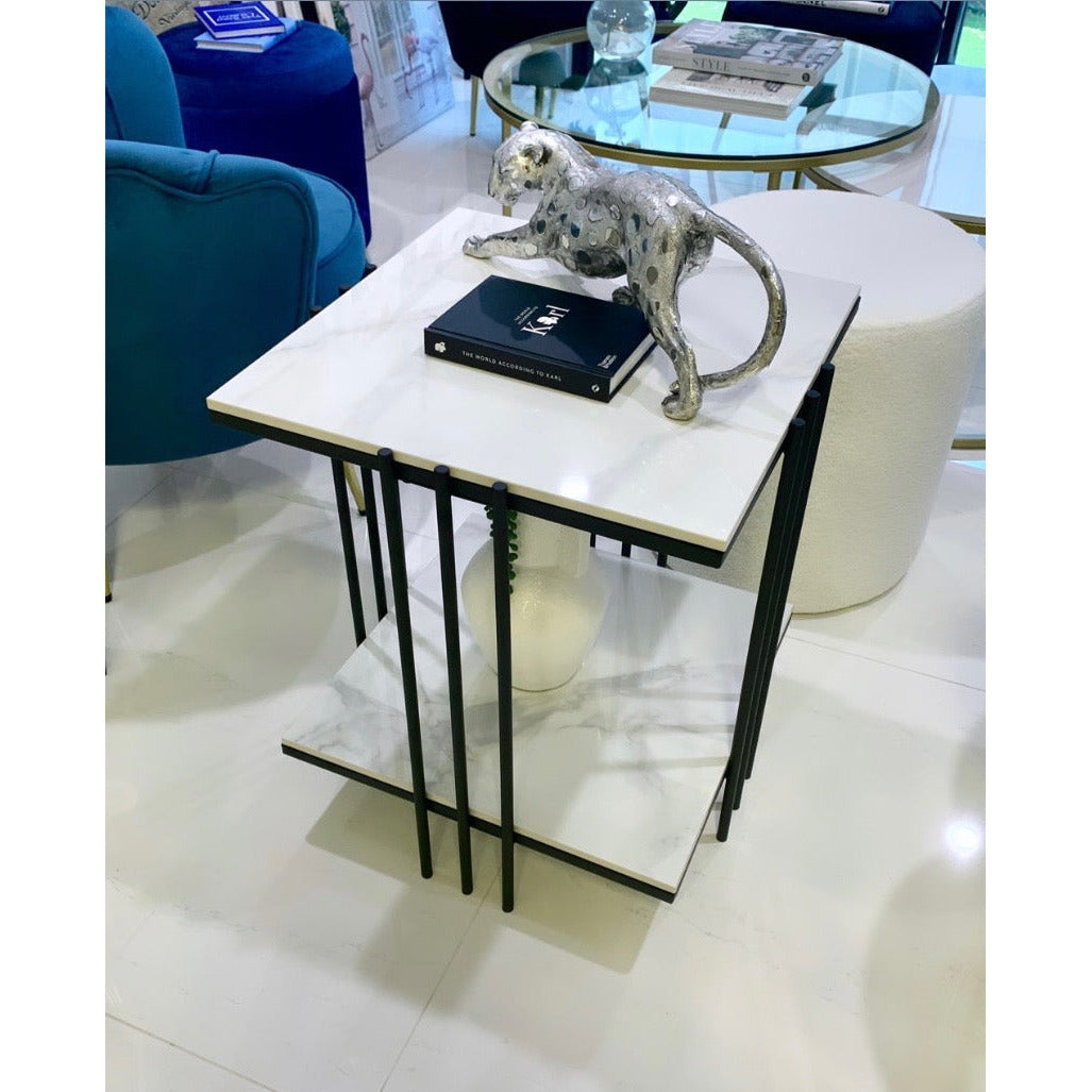 Interior Ave - Milano Black Square Side Table