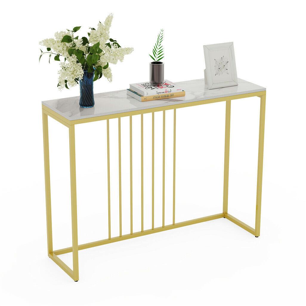 Interior Ave - Stone Marble Console - Marble &amp; Gold