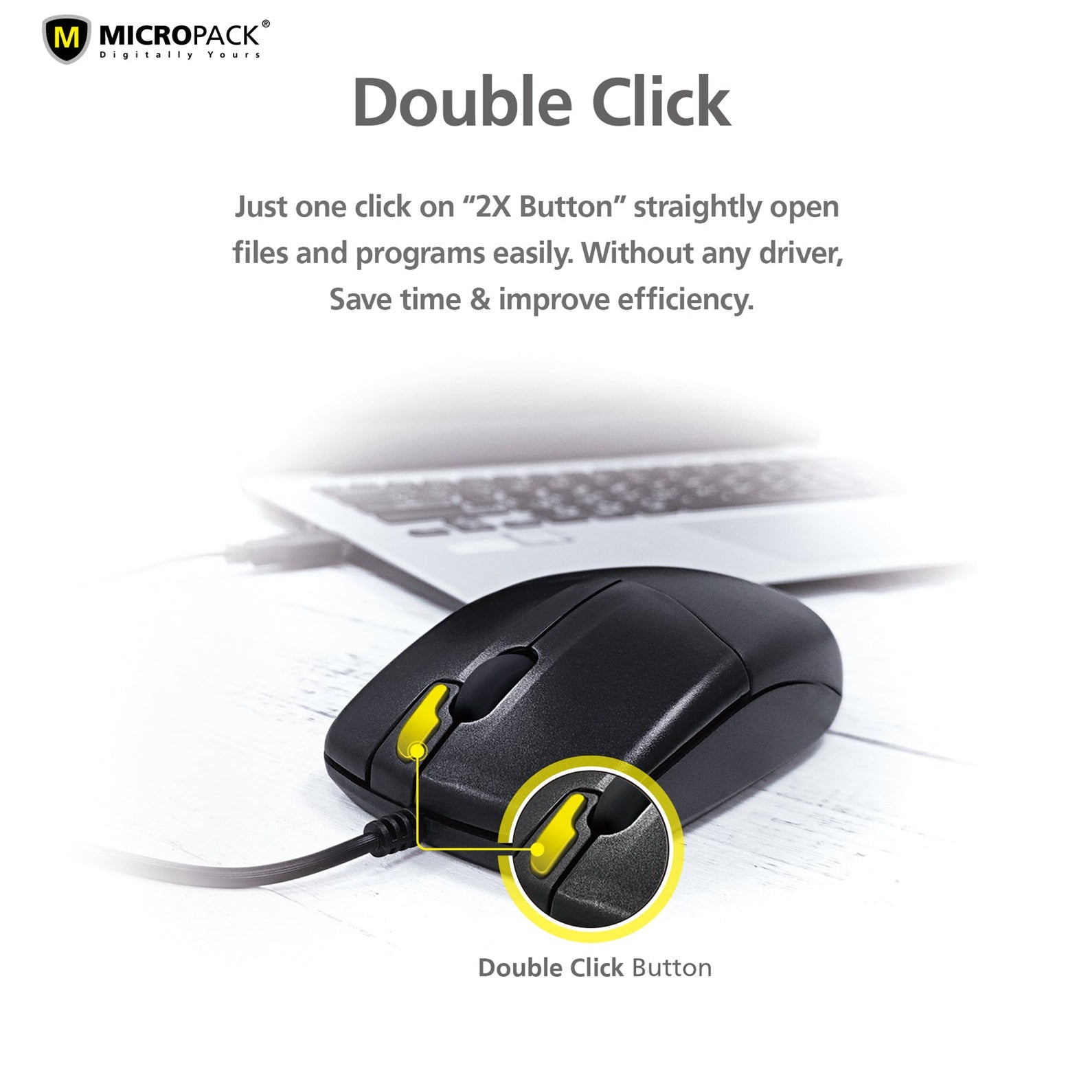 Wired Optical Mouse Computer PC Laptop Mac USB 2.0 Plug and Play