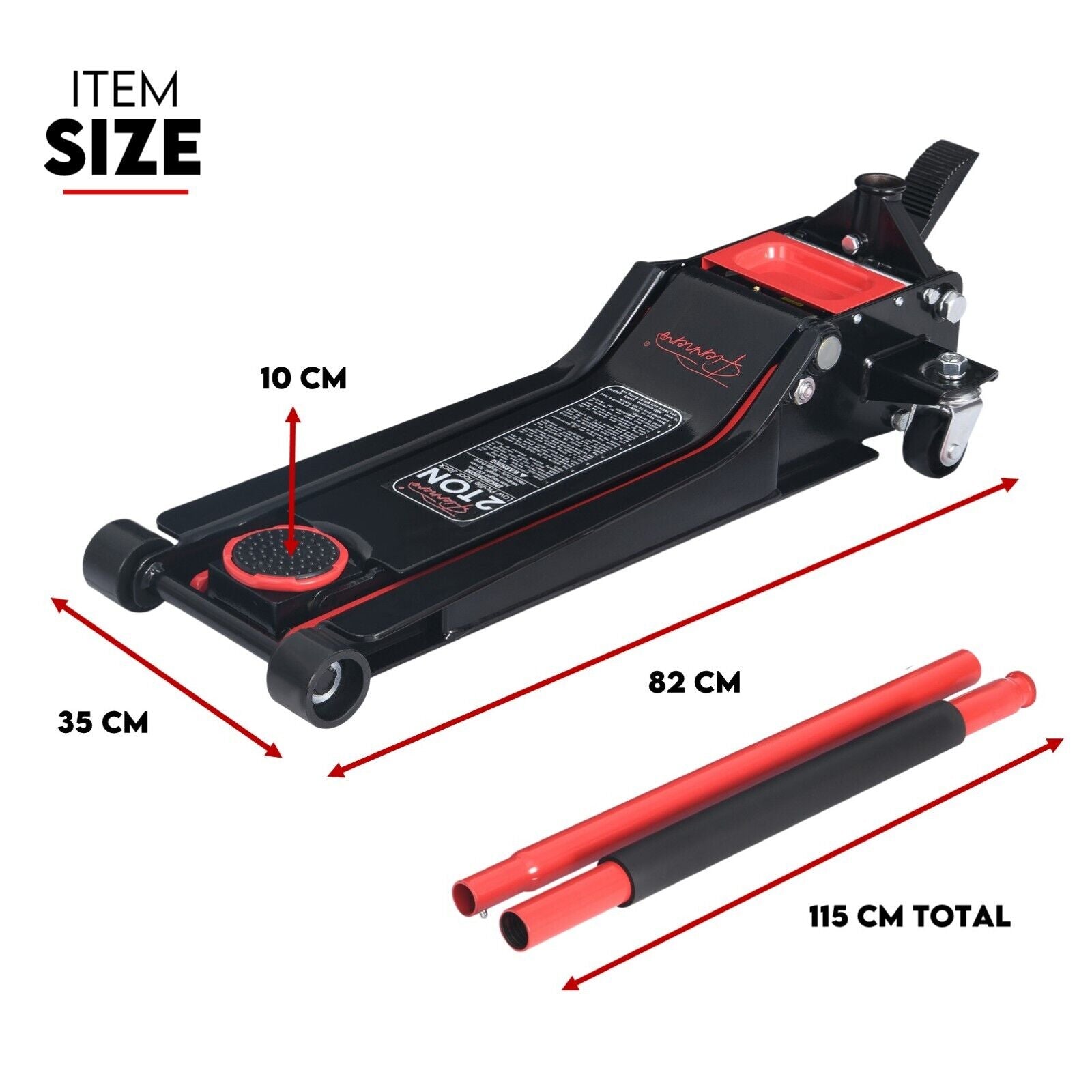 2 Ton Low Profile Trolley Jack Hydraulic Floor Car Lifter Dual Pump 70-610MM