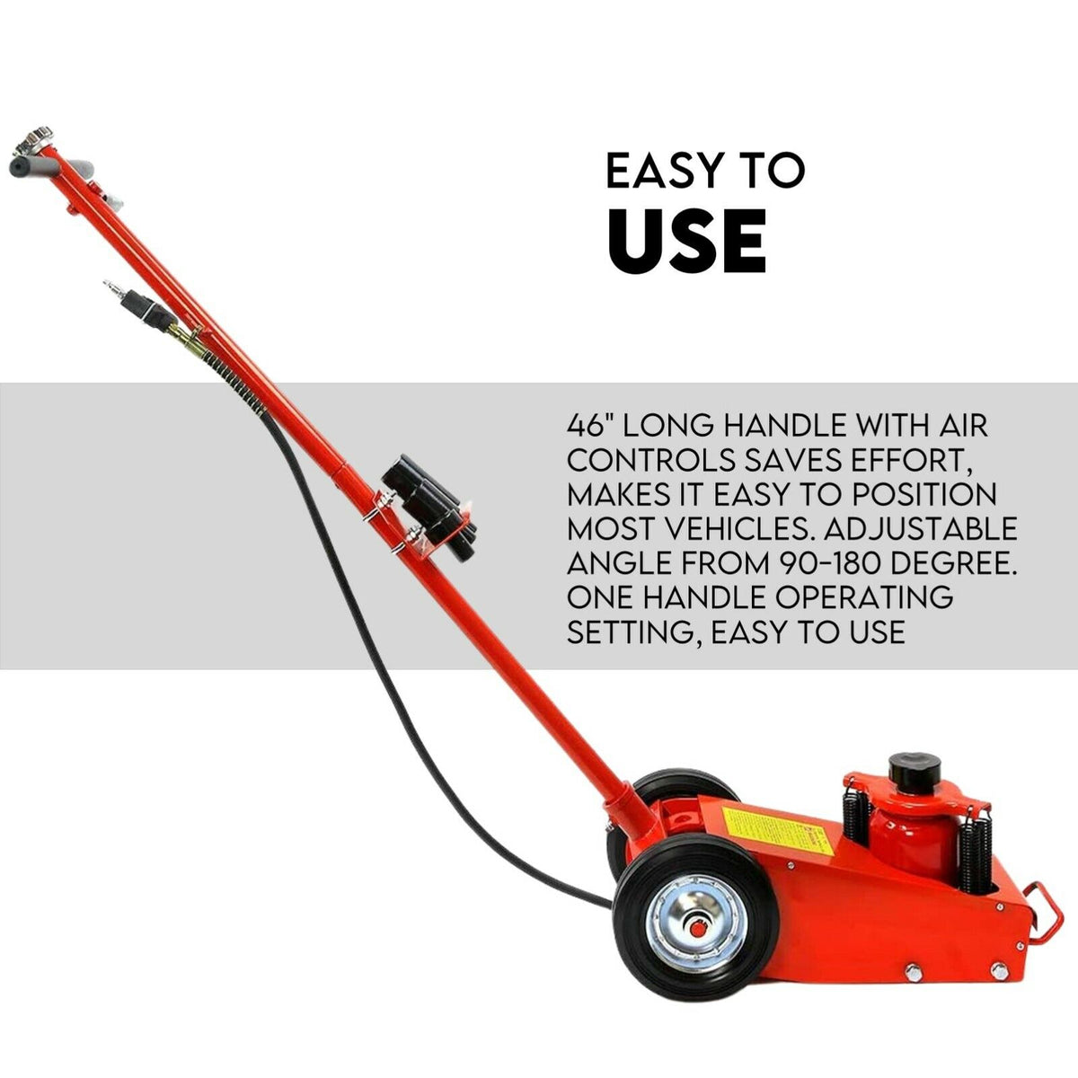 Low Profile 22 Ton Air Hydraulic Trolley Jack Floor Garage Truck Service Jack