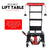Motorcycle Scissor Lift Stand 135kg Hydraulic Motorbike Lifter Dirt Bike Jack