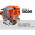 4 STROKE Whipper Snipper Straight Shaft Line Trimmer 31CC Pole Brush Cutter