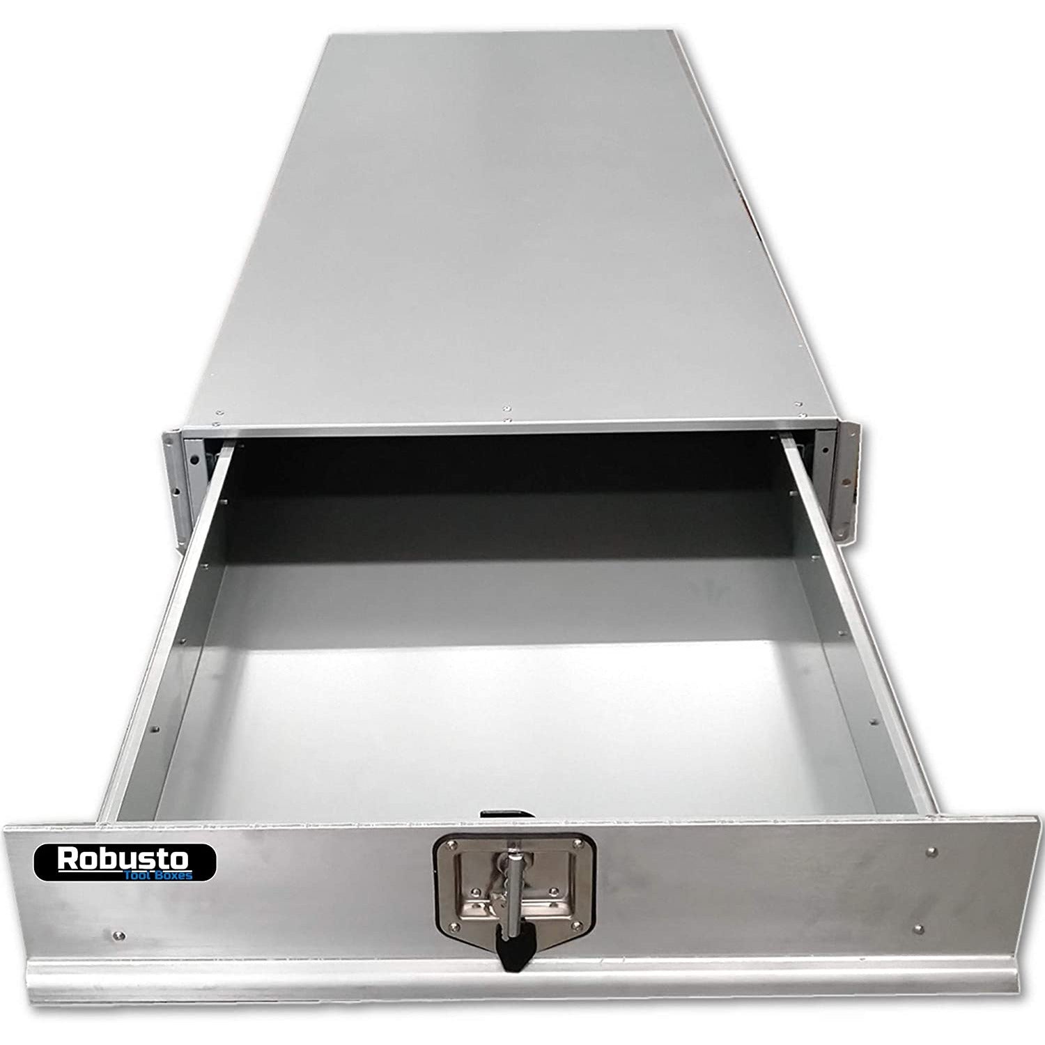 Under Tray Tool Box Trundle Drawer 1500 mm UTE Drawer Dual Extra Cab Toolbox