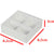 10 Pack of White Card Chocolate Sweet Soap Product Reatail Gift Box - 4 Bay Compartments - Clear Slide On Lid - 8x8x3cm