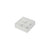 10 Pack of White Card Chocolate Sweet Soap Product Reatail Gift Box - 4 Bay Compartments - Clear Slide On Lid - 8x8x3cm