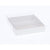 10 Pack of 10cm Square Invitation Coaster Favor Function product Presentation Cookie Biscuit Patisserie Gift Box - 4cm deep - White Card with Clear Slide On PVC Lid