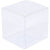 10 Piece Pack -PVC Clear See Through Plastic 15cm Square Cube Box - Large Bomboniere Product Exhibition Gift