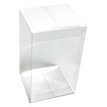 10 Pack of Large Plastic 22x14.5cm Rectangle Cube Box - Exhibition Gift Product Showcase Clear Plastic Shop Display Storage Packaging Box