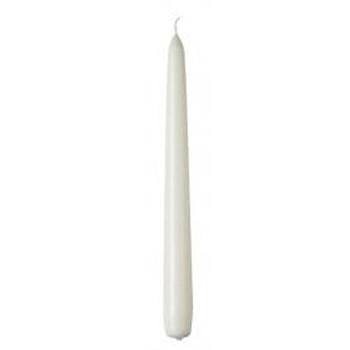 10 pack white wax 20cm taper church house vigil candleabra candle 2CM WIDE
