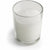 20 White Wax Clear Glass Holder Votive Candle - Wedding Event Centrepiece Table Decoration