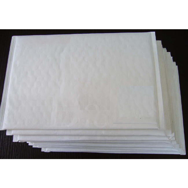 10 Piece Pack - 22.5cm x 15cm White Bubble Padded Envelope Bag Post Courier Shipping SMALL Self Seal