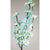 1 Set of 50cm H 20 LED Blue Frangipani Tree Branch Stem Fairy Light Wedding Event Party Function Table Vase Centrepiece Tropical Decoration