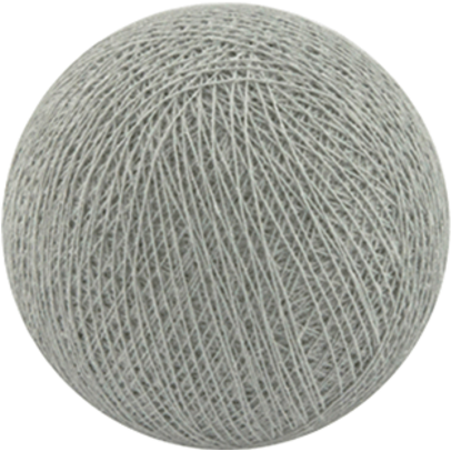 1 Set of 20 LED Grey White 5cm Cotton Ball Battery Powered String Lights Gift Home Wedding Party Bedroom Decoration Outdoor Indoor Table Centrepiece