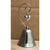 10 Pack of Silver Wedding Kissing Bell Name Card Stand Holder with Heart in Ring Bomboniere Favour Gift