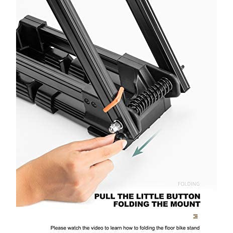 Bike Stand Foldable Portable- Rockbros Aluminum Alloy Light Weight 1.6gk Garage House Shed Bike Wheel Holder Portable