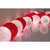 1 Set of 20 LED Red White 5cm Cotton Ball Battery String Lights Christmas Gift Home Wedding Party Bedroom Decoration Outdoor Indoor Table Centrepiece