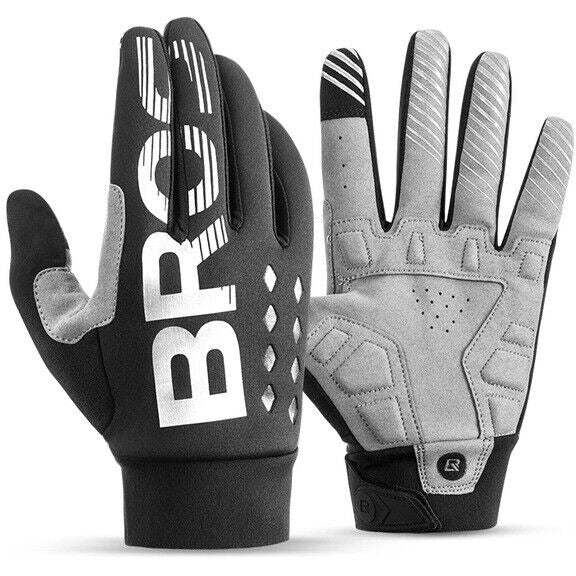 MTB Gloves Medium for Mountain Road Bike Breathable Winter Autumn Spring Cycling Camping Running Outdoor Sport Rockbros