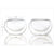 1 Set of Gongfu Chinese Ceremony Tea Set - 6 Glass cups with Infuser and Tealight Candle Pot Warmer