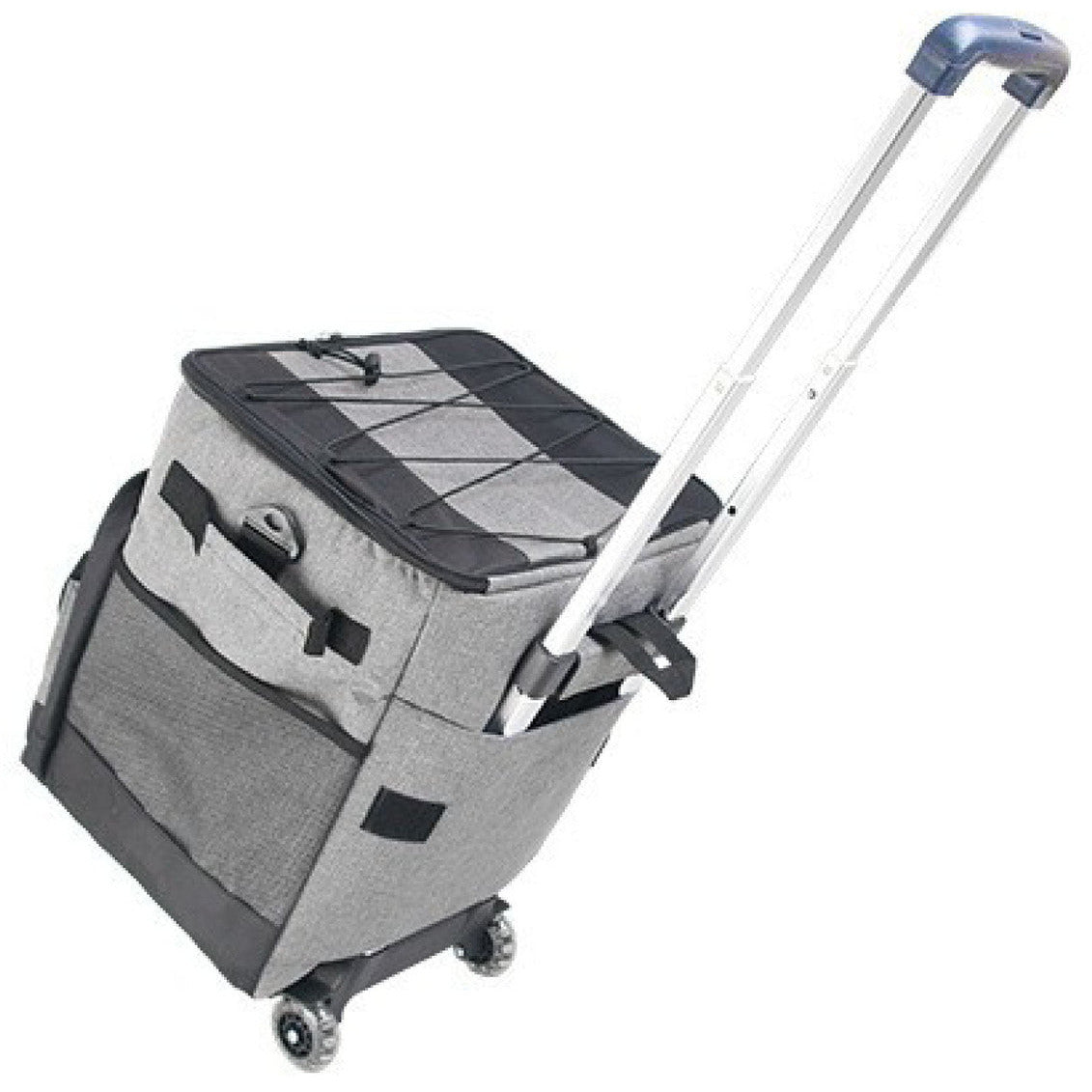 Cooler Picnic Bag Trolley Thermally Insulated - 36L - 60 cans - Grey - Drinks Food Cool Bag Rainproof