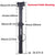 ZOOM SPD-801 Dropper Seatpost Adjustable Height via Thumb Remote Lever - External Cable 30.9 Diameter 100mm Travel