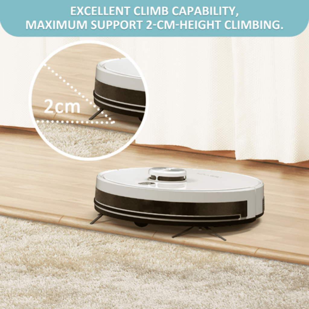 Tesvor S6 Turbo Robot Vacuum Cleaner Mop With Laser Navigation 4000Pa