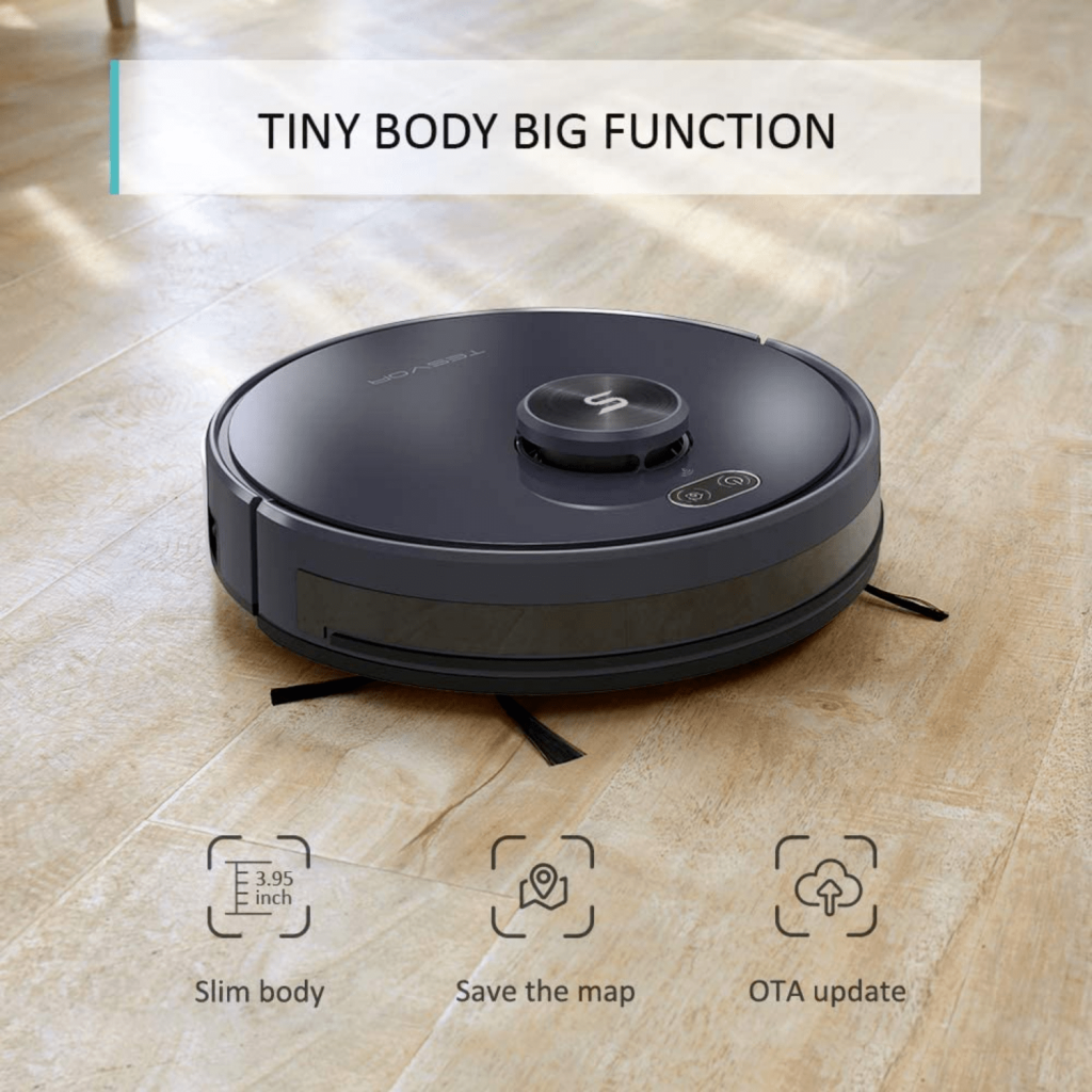 Tesvor S6+ Robot Vacuum Cleaner Mop 2700Pa With Laser Navigation