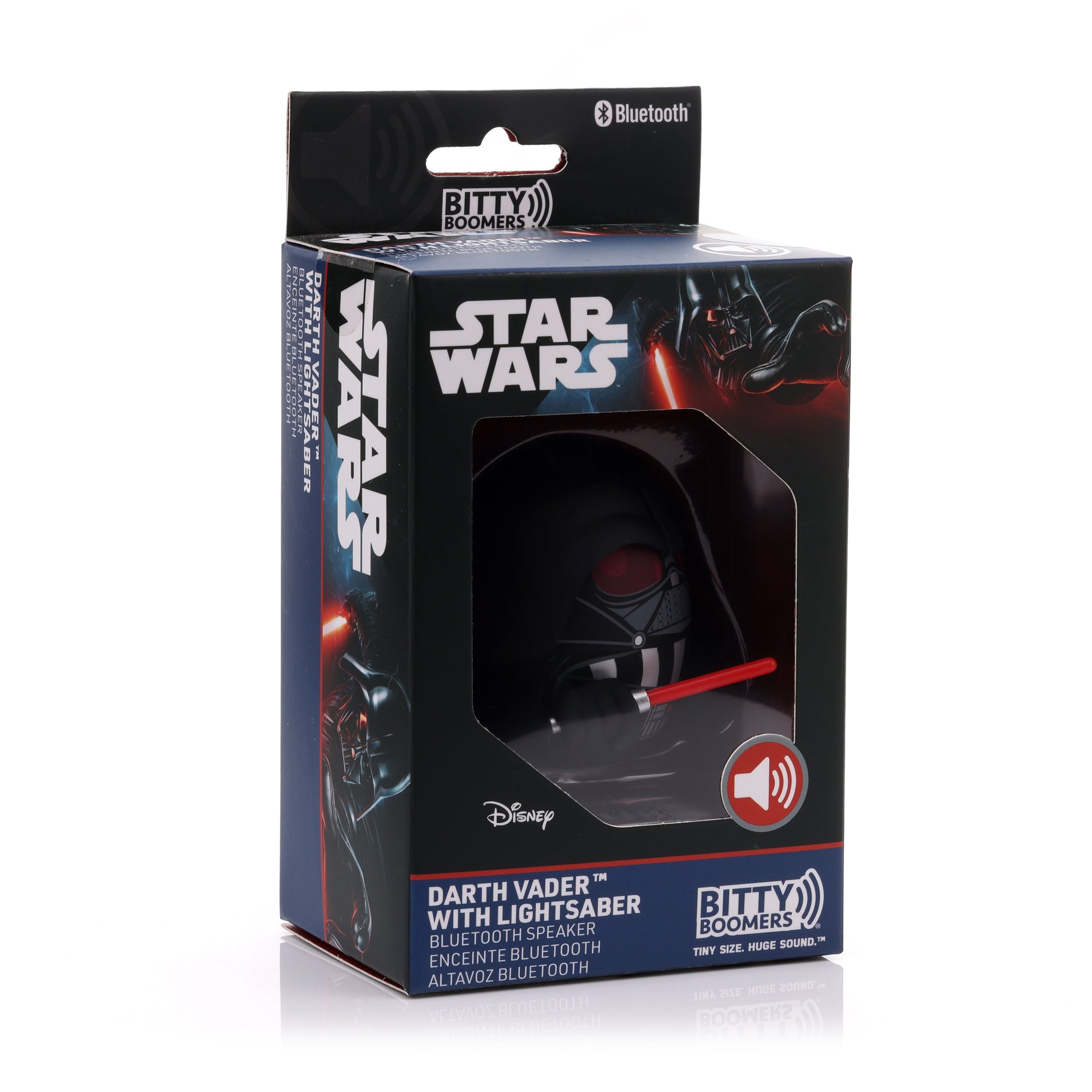 Star Wars Bitty Boomers Darth Vader with Lightsaber Ultra-Portable Collectible Bluetooth Speaker