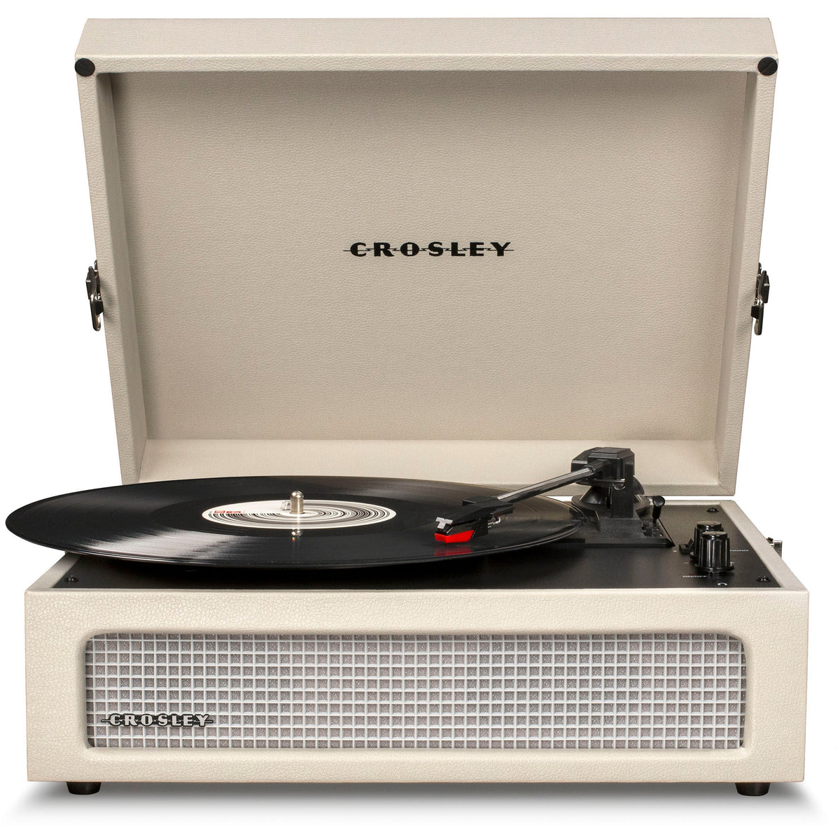 Crosley Voyager Bluetooth Portable Turntable + Crosley SOHO Stand Bundle - Dune