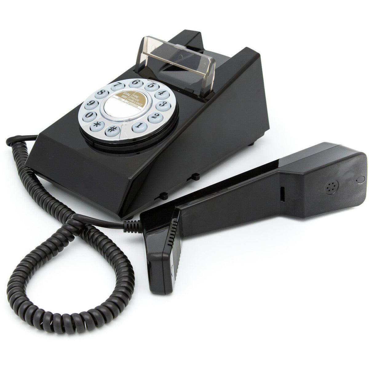 GPO Retro Trim Phone Push Button - Black