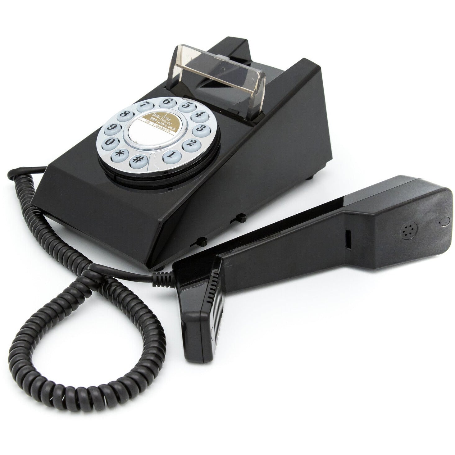 GPO Retro Trim Phone Push Button - Black