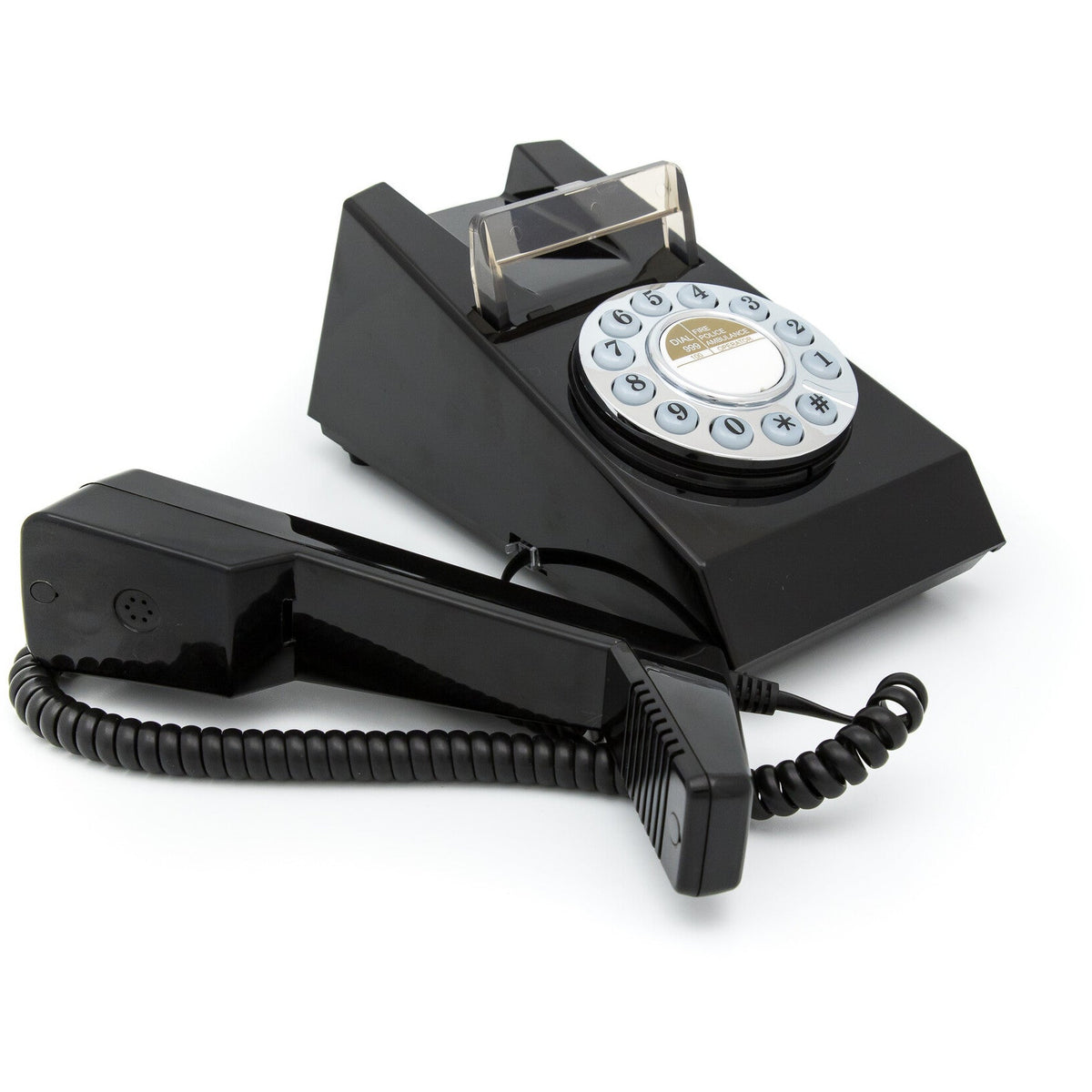 GPO Retro Trim Phone Push Button - Black