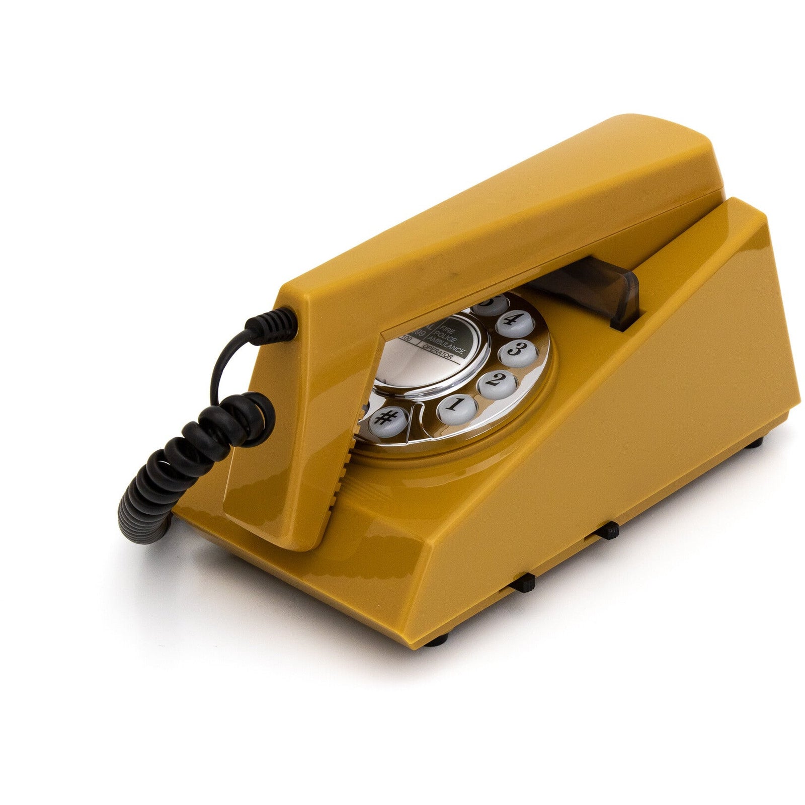 GPO Retro Trim Phone Push Button - Mustard