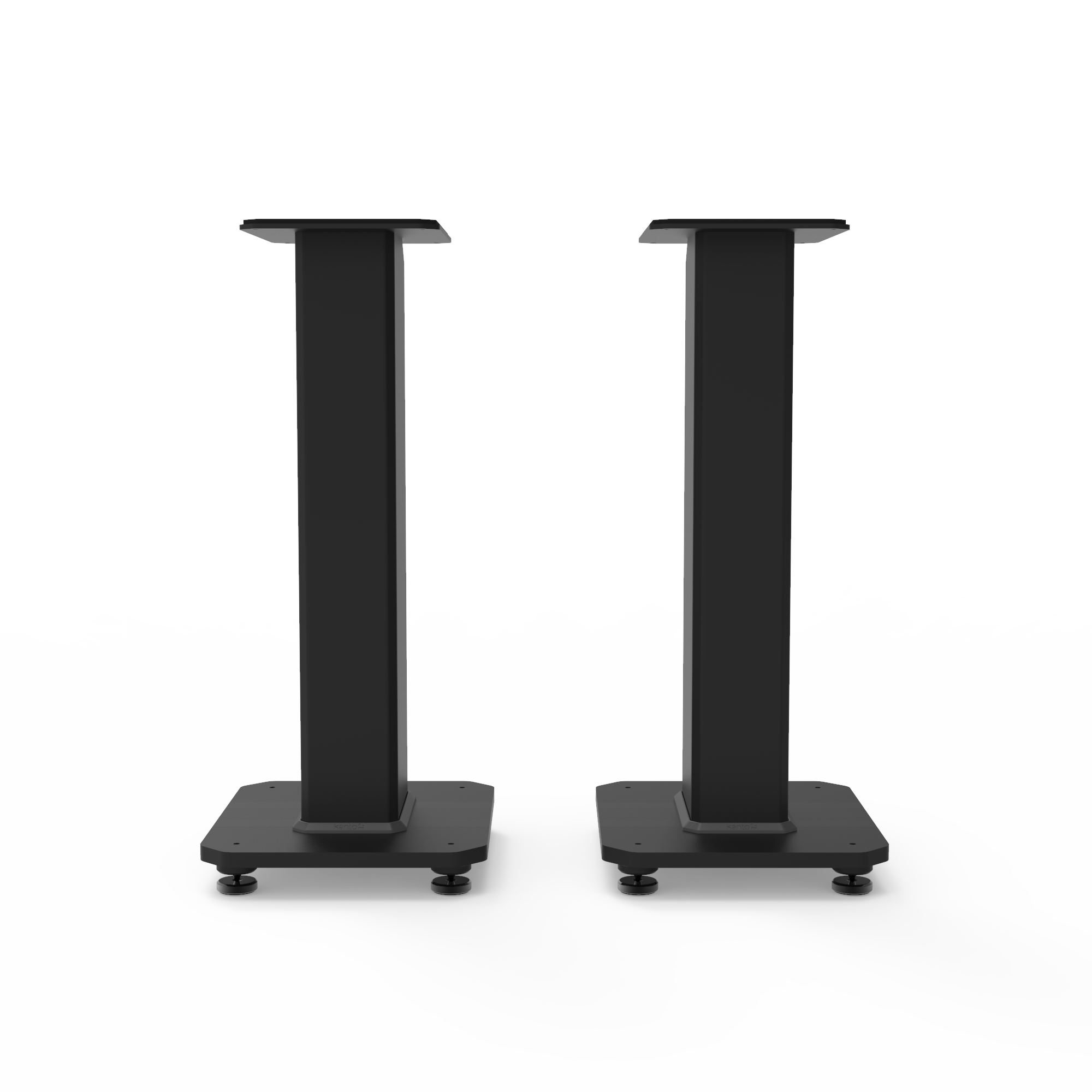 Kanto SX22 22" Tall Fillable Speaker Stands with Isolation Feet - Pair, Black
