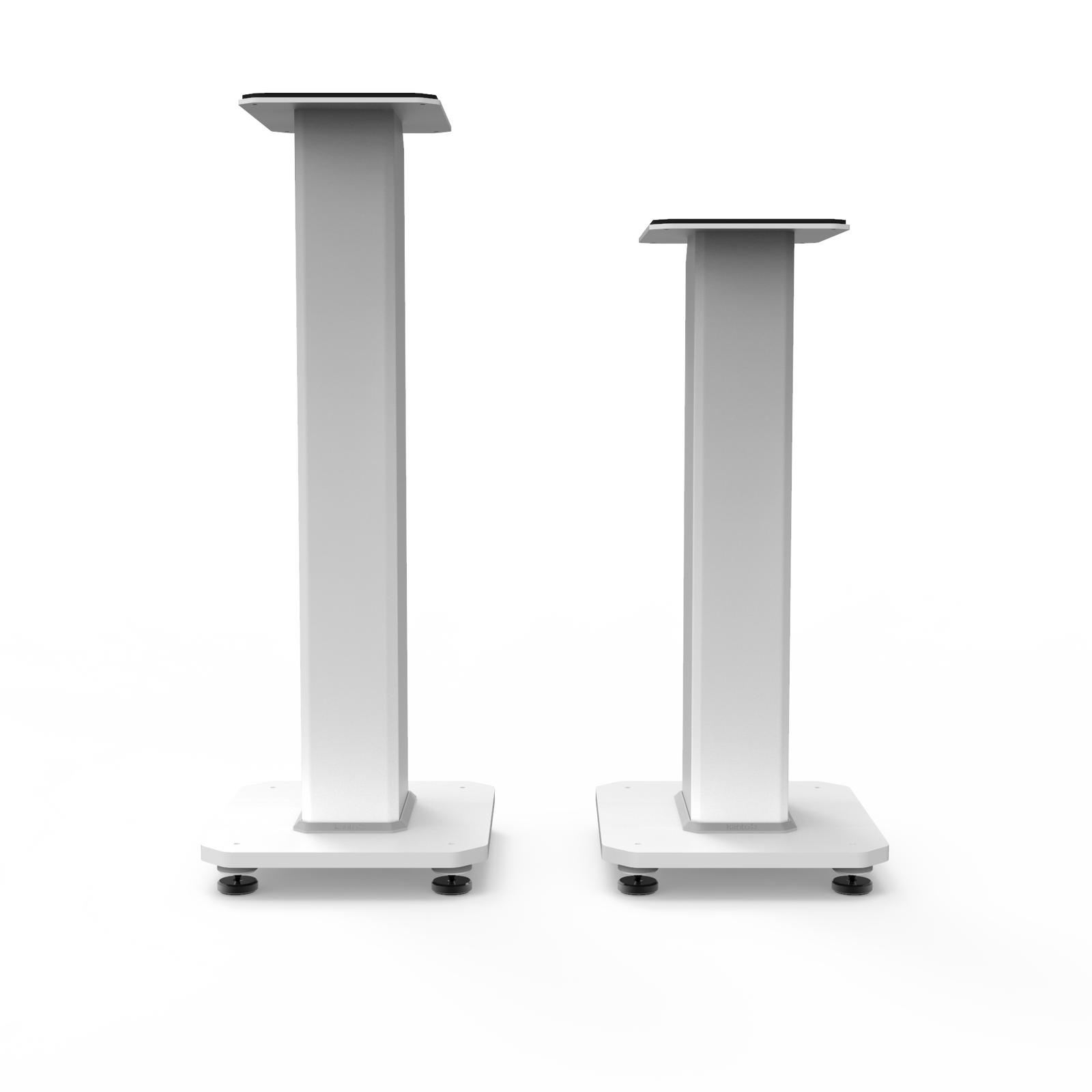 Kanto SX26W 26" Tall Fillable Speaker Stands with Isolation Feet - Pair, White