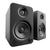 Kanto YU4 140W Powered Bookshelf Speakers with Bluetooth® and Phono Preamp - Pair, Matte Black