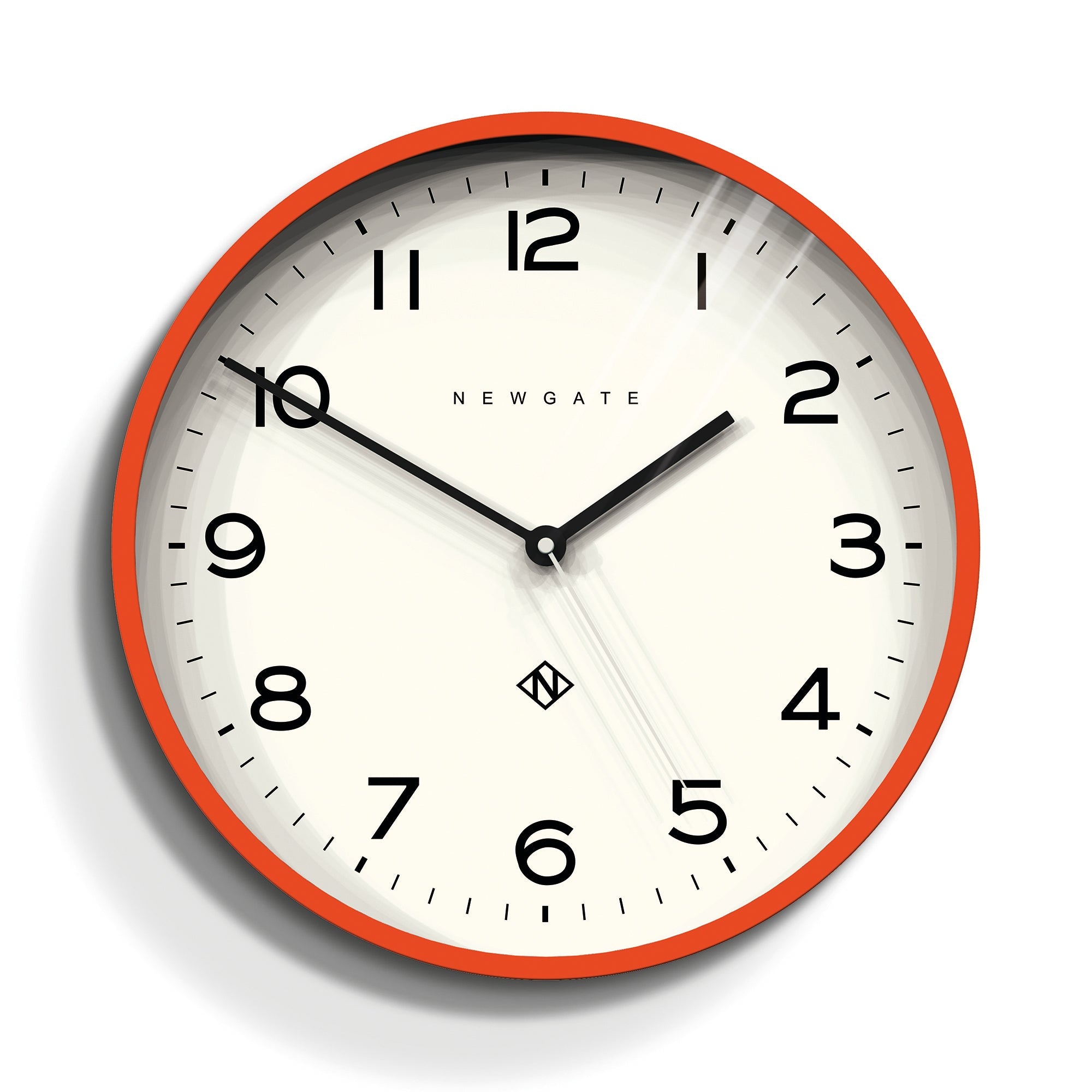 Newgate Number Three Echo Clock Silicone Orange