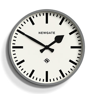 Newgate Railway Clock Grey