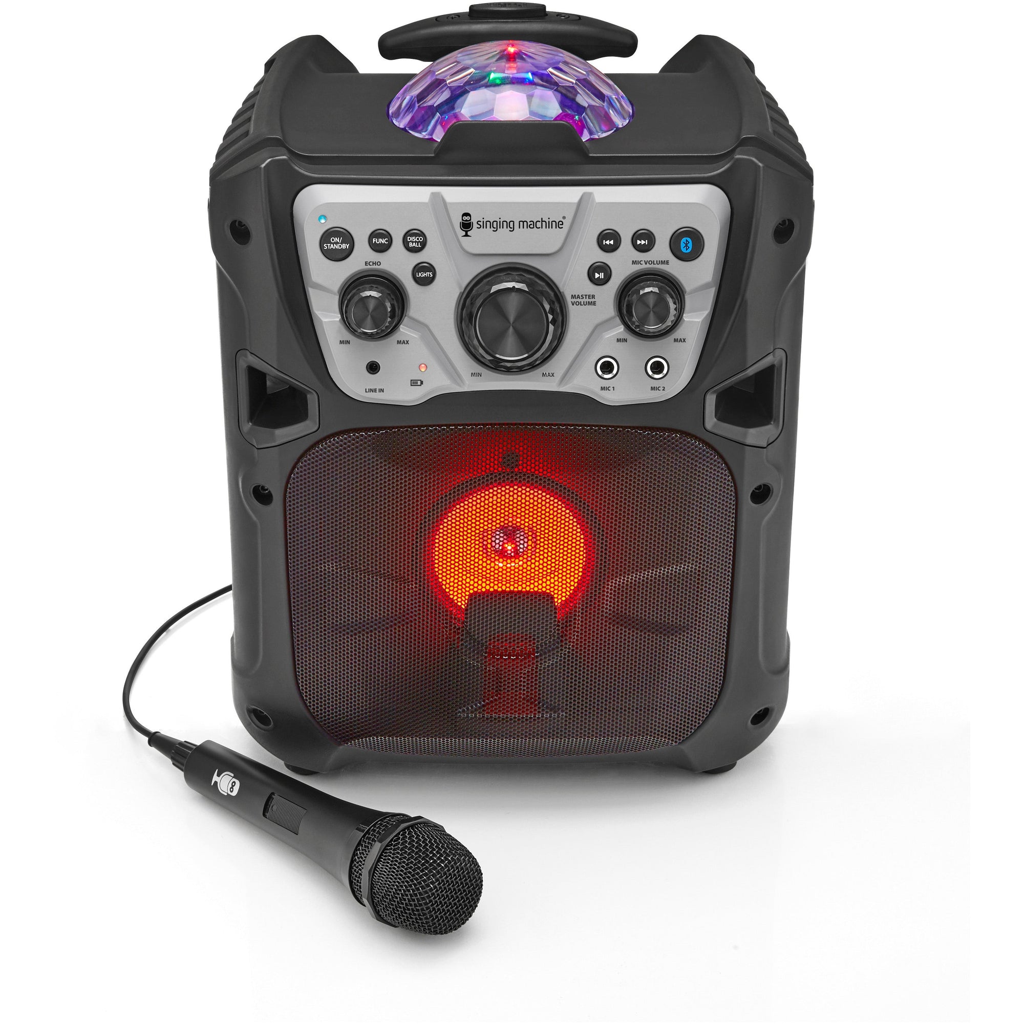 Singing Machine Mini Fiesta- Bluetooth® + Light Show