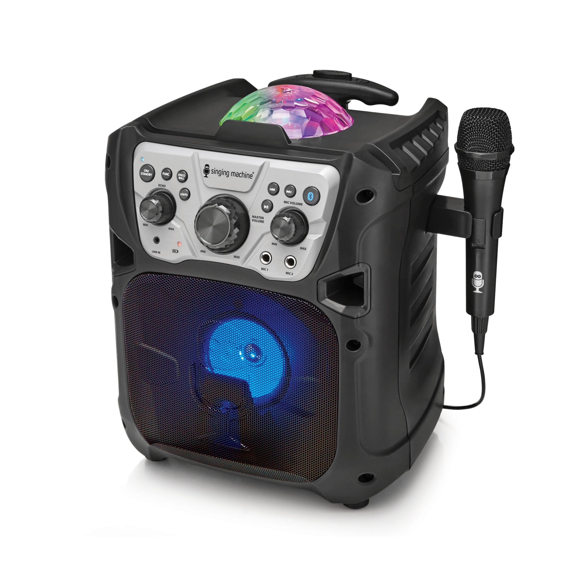 Singing Machine Mini Fiesta- Bluetooth® + Light Show