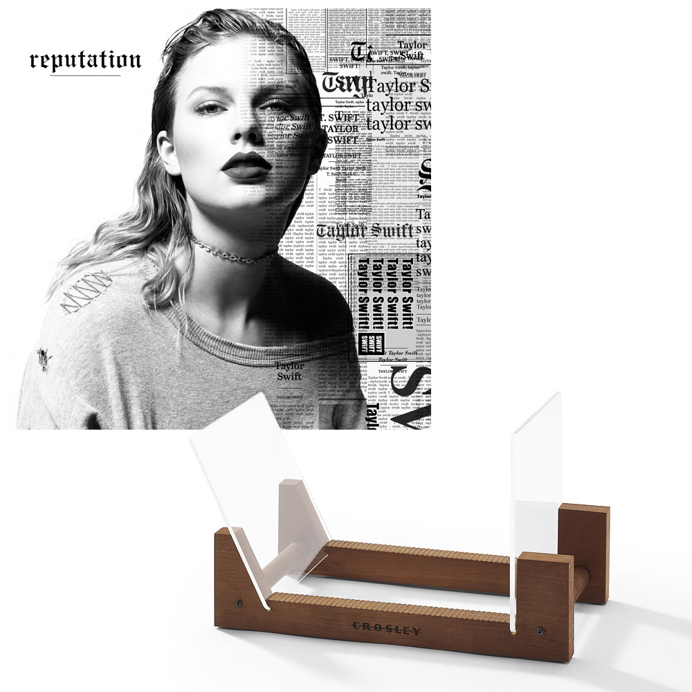 Taylor Swifts Reputation Vinyl Album &amp; Crosley Record Storage Display Stand