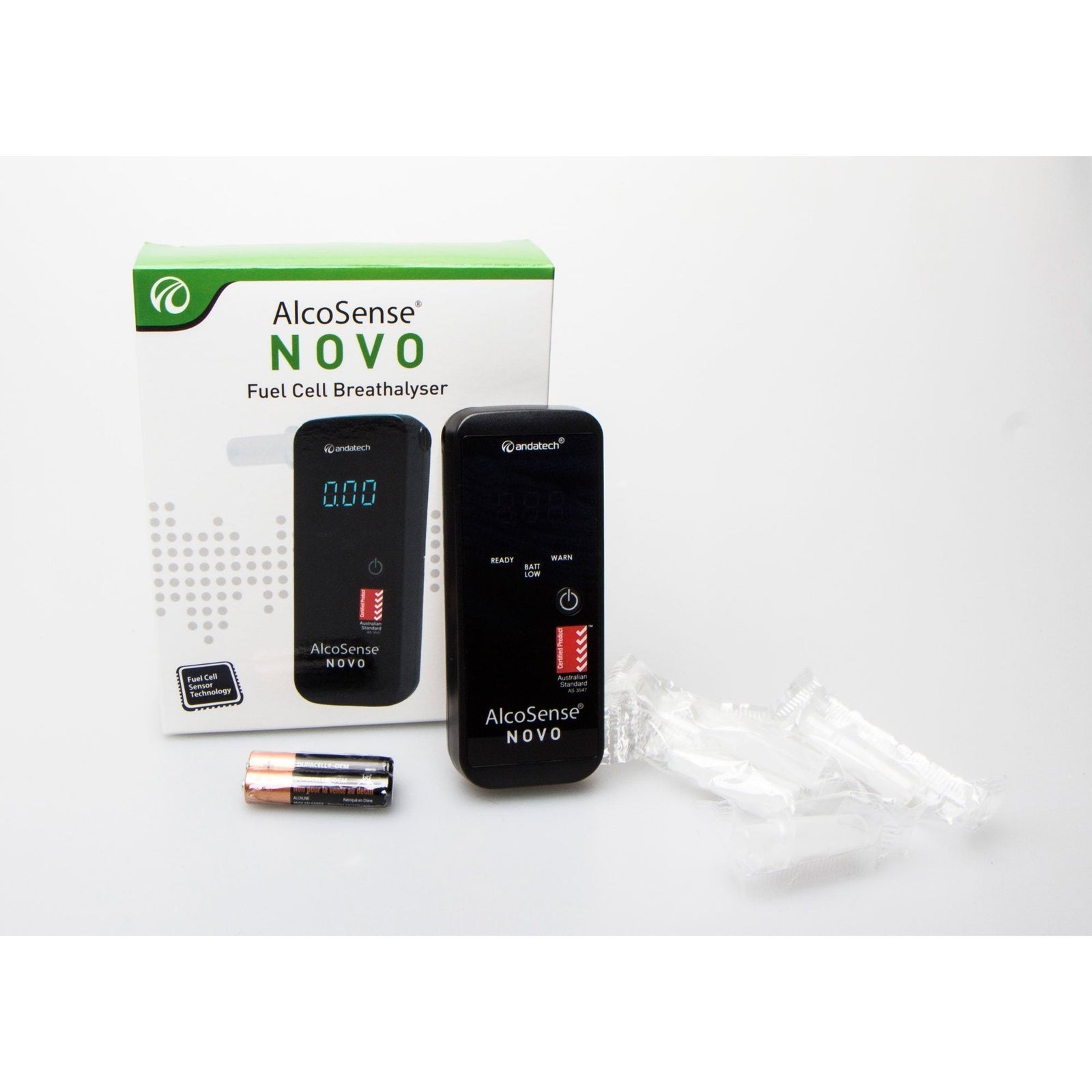 Alcosense® Novo Personal Breathalyser AS3547 Certified