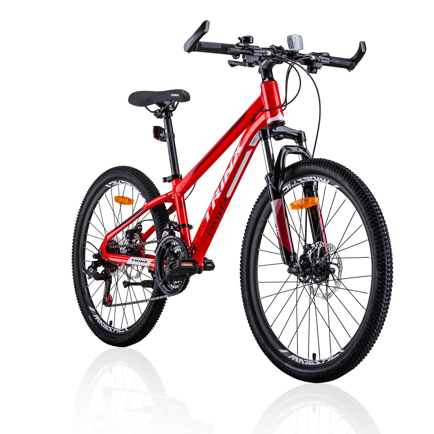 Trinx M114 24 Inch Wheel Kids Mountain Bike 21 Speed MTB Red