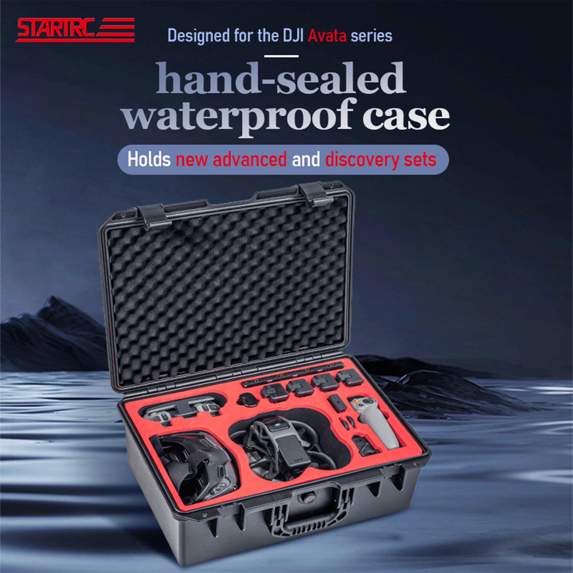 STARTRC Avata Case for DJI Avata Accessories, Waterproof Hard Carrying Box