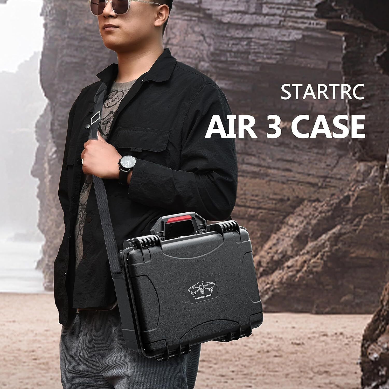 STARTRC Air 3 Hard Case Waterproof Carrying Case for DJI Air 3 Fly More Combo