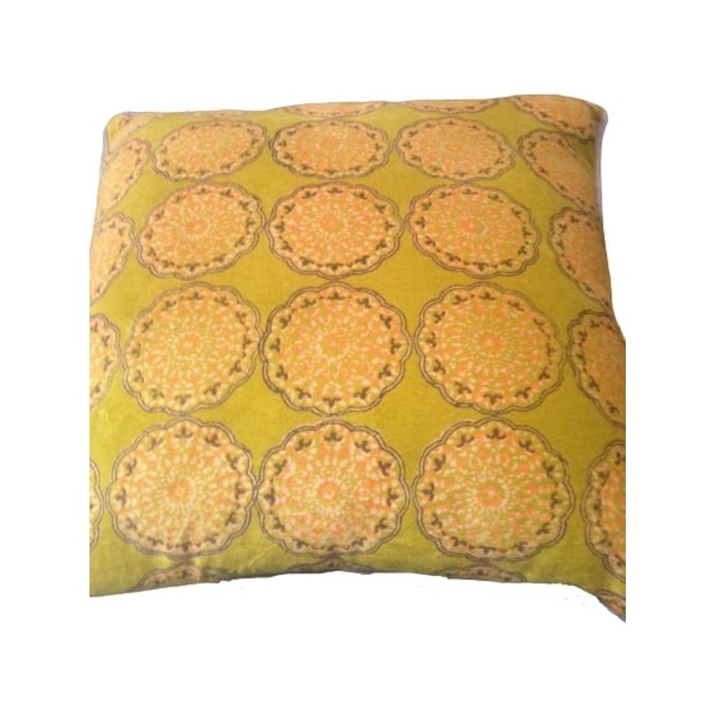 Duffy Mustard and Grey Cushion Cover