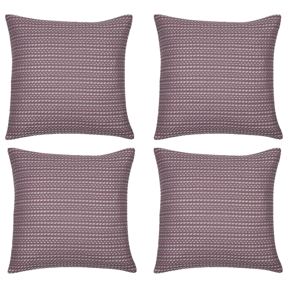 Pack of 4 Fern Rose Soft Pink &amp; White Cushion Covers Made In Europe