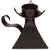 Decorative Black Metal Tea Light Candle Holder with Handle