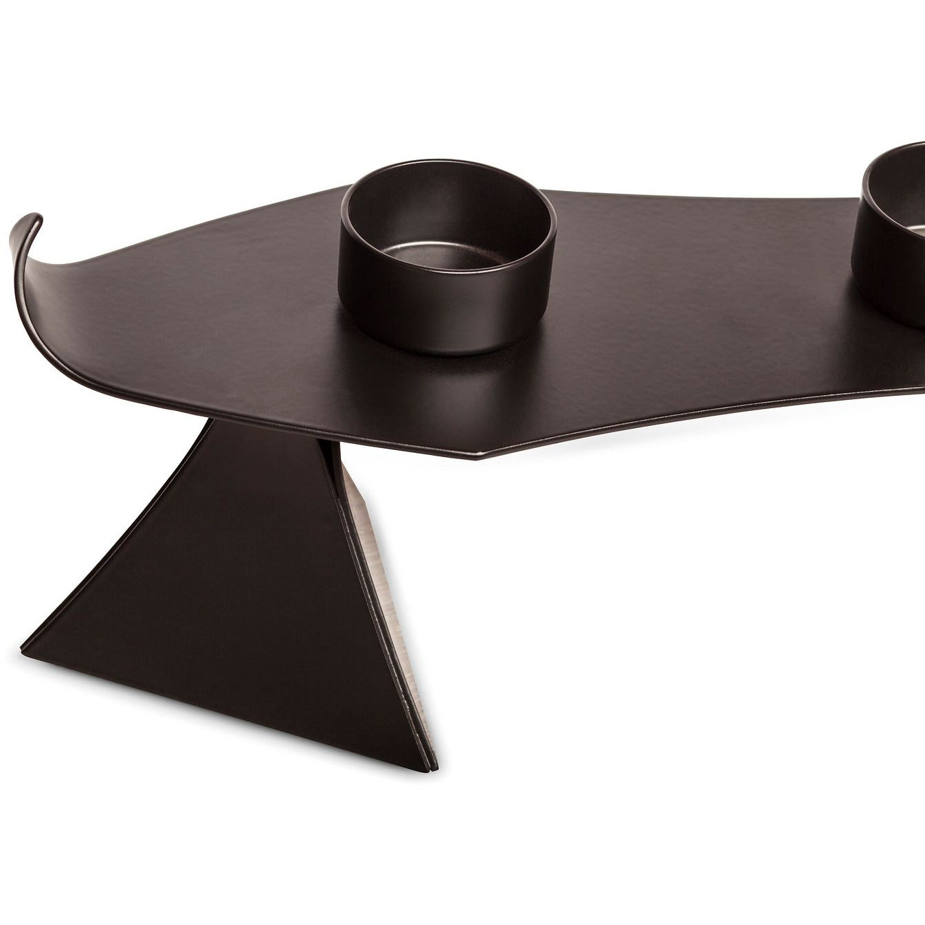 Black Metal Harbour Style Tea Light Candle Holder Stand